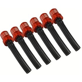 Resim Hightower 6 Adet Turuncu Benzin Tankı Vantilasyon Hortumu Evrensel Dirt Pit Bike Atv 