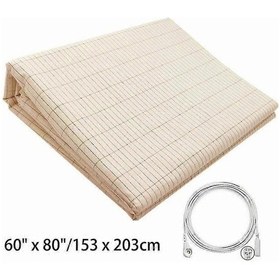 Resim Topraklama Çift Kişilik Yatak Topraklama Levhası Kalkanı Emf Radyasyon Önleyici İletken Kumaş Yatak Matı 153 203cm 153x203cm 