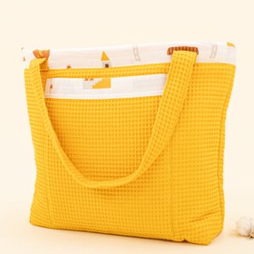 Resim Bebek Bakım Çantası - Hardal Petek - Sarı Ev 