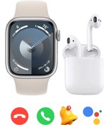 Resim BGGTech Iphone 7 Plus Uyumlu Watch 9 Series T900 Pro Max Akıllı Saat + i12 Bluetooth Kulaklık 