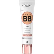Resim Loreal Paris Cest Magic BB Cream 5'in 1 - Renkli Nemlendirici Medium 30ml 