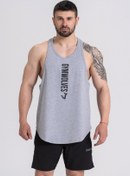 Resim Gymwolves Erkek Spor Atleti Gri | Workout Tanktop | Comfortable Serisi 