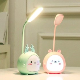 Resim Technosmart Karikatür Masa Lambası 3 Modlu Renkli Gece Lambası Çocuklar İçin ABS Malzemeden Usbli 