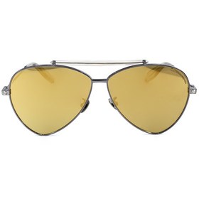 Resim Alexander Mcqueen Am0058S 003 63 Unisex Füme Damla Çerçeve Güneş Gözlüğü 
