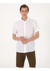 Resim Pierre Cardin Erkek Beyaz Gömlek Kısa Kollu 50305680-vr013 Beyaz 