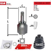Resim Mga-70130 Aks Kafasi Ic Sol ( Fiat : Grande Punto 1.3Jtd 75Hp 05- 514685051 