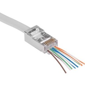 Resim S-lınk Sl-cob24p, Rj45, Yeni Nesil Jac, Utp, Cat6, Metal 100lü Paket 