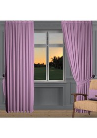 Resim Koyu Lila Ada Fon Perde Sık Pile 1'e 3 Pile-koyu Lila Koyu Lila 