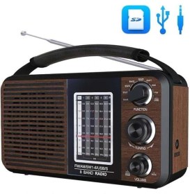Resim Magicvoice USR11 Portatif Analog Radyo Fm-Usb-Sd/mmc-Aux (88-108 Fm Frekans Aralığı) 