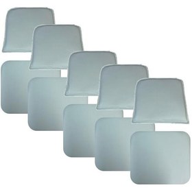 Resim Knsz minder seti 5 li mazlum byz suni deri oturma ve sırt tel sandalyesi minderi bir arada 