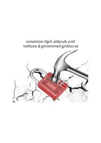 Resim 4 Haneli Şifreli Çelik Asma Kilit 