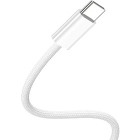 Resim Mobilite Nothing Phone (2) Uyumlu 60W Destekli Type-C To Type-C Pd Hızlı Şarj ve Data Kablosu 1 Metre Hasır Örgülü Kablo 