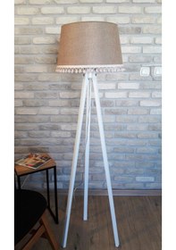 Resim Lambada Ponpon Aksesuarlı,3 Ayaklı Lambader,Aydınlatma,Abajur(217110791) 