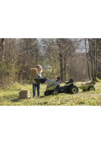 Resim Smoby Xl Römorklu Pedallı Ve Kepçeli Traktör - Koyu Yeşil 710132 