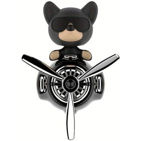 Resim Xuweiwei Dodo Dog Pilot Ayıcık Araç İçi Dekor Figürü Dayanıklı Plastik Sallanan Kafa 