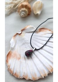 Resim Kolye Gerdanlık Yoga Reiki Doğal Zoizit Taşı Kadın Takı Hediye 