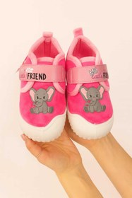 Resim gigigiyim Fil Baskılı Kız Çocuk Panduf 