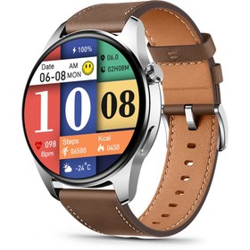 Resim Winex 2024 Watch HK4 Hero Amoled Ekran Android İos HarmonyOs Uyumlu Akıllı Saat Gümüş 