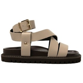 Resim Terlik Kadın Zaha Embossed G106324 Genuins Leathertaupe Leathertaupe 