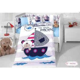 Resim Komfort Home Bebek Uyku Seti 8 Parça Ranforce %100 Pamuk /Pacific 