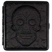 Resim Akmanlarlaser Atomic German 3d Deri Kısa Sigara Tabakası 18li Skull Key 
