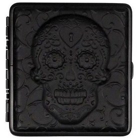 Resim Akmanlarlaser Atomic German 3d Deri Kısa Sigara Tabakası 18li Skull Key 