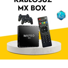 Resim nerede bulurum M8Pro Android TV Box ve Retro Oyun Konsolu – 10K Ultra HD Görüntü 