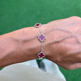 Resim RICH LUI CLARET RED EDITION BİLEKLİK (Paslanmaz Çelik) 