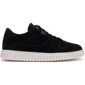 Resim Tamer Tanca Erkek Hakiki Deri Siyah Süet Sneakers & Spor Ayakkabı 352 22234 Erk Ayk Y25 Sıyah Suet Siyah 