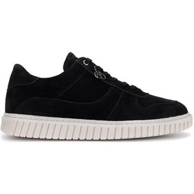 Resim Tamer Tanca Erkek Hakiki Deri Siyah Süet Sneakers & Spor Ayakkabı 352 22234 Erk Ayk Y25 Sıyah Suet Siyah 