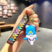 Resim OEMG Yeni Çizgi Film Animasyon Stitch Serisi Yumuşak Kauçuk Anahtarlık Bebek Çantası Kolye Anahtarlık Küçük Hediye (Yurt Dışından) 