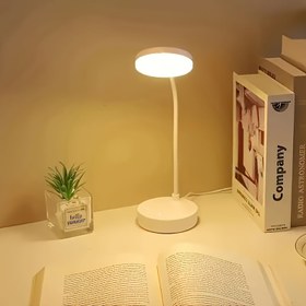 Resim 3 adet/1 adet Beyaz Işık Ev Ofisi Okuma ve Çalışma için - Kaz Ağızlı/3 Seviyeli Karartma Esnek LED Masa Lambası - USB Güçlü, Göz Bakımı Sıcak, Masa Işığı, Anahtarlı 