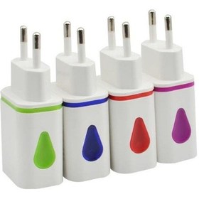 Resim Yüksek Kaliteli Çift Usb Şarj Cihazı Ab/abd Tak Adaptörü Duvar Hızlı Şarj Cihazı İphone Uyumlu Hızlı Şarj Taşınabilir Cep Telefonu Seyahat Şarj Cihazı 