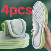Resim 2 Çift Premium Spor Tabanlık Yüksek Performanslı Şok Emme, Taban Desteği, Süper Nefes Alabilir ve Kokusuz Tasarım - Lüks Yumuşak Yastık Ayakkabılar, Botlar, Sneakerlar için - En İyi Konfor İçin Yedek Tabanlık, Ayakkabılar İçin Tabanlık, Ayak Dinlenme, Sünger Malzeme 