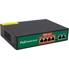 Resim POWERMASTER 4+2 PORT 10/100 MBPS 72 WATT POE ETHERNET SWITCH POWERMASTER 4+2 PORT 10/100 MBPS 72 WATT POE ETHERNET SWITCH