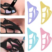 Resim Çok Fonksiyonlu Silikon Göz Farı Aracı, Göz Makyaj Aplikatörü, Göz Farı Yardımcısı, Göz Makyajına Yardım Edici, Eyeliner Yardımı, Dudak Zirvesi, Göz Farı Yardımcı Kılavuzu, Profesyonel Hızlı Göz Farı Makyaj Şablonu, Kadınlar ve Başlangıç Seviyesindeki Kullanıcılar İçin Uygun 