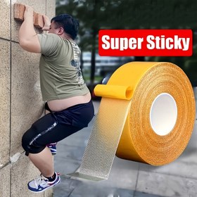 Resim 1 Rulo Ağır Hizmet Çift Taraflı Bant - Su Geçirmez, Şeffaf Yapıştırıcı Cam, Duvar, Kumaş, Ahşap, Metal için - Ev İyileştirme ve DIY Projeleri için İdeal, Ev İyileştirme Temel Gereksinimleri|Şeffaf Yapıştırıcı|Dayanıklı Yapı 