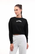 Resim WL 16KUTAN BTS799 5PR Siyah Kadın Sweatshirt Lumberjack