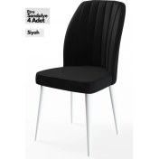 Resim Canisa Concept Canisa Etra Serisi Gürgen Ayaklı Sandalye 4 Adet Ayaklar Beyaz 