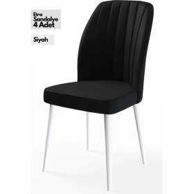Resim Canisa Concept Canisa Etra Serisi Gürgen Ayaklı Sandalye 4 Adet Ayaklar Beyaz 