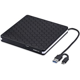 Resim Harici Dvd Sürücü. Amicool Usb 3.0 Type-C Cd Dvd +/-Rw Optik Sürü 