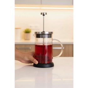 Resim PremiumPort Stene French Press 600 ml - Şık ve Kullanışlı Kahve Demleme Aracı 