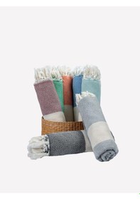 Resim Ege Esintisi Peştemal Plaj Havlusu 90x170 Cm Yumuşak Dokulu, Hızlı Kuruyan Üstün Kalite Turuncu 