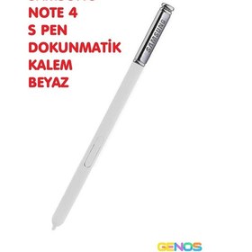 Resim Samsung Galaxy Uyumlu Note 4 Dokunmatik Kalem Beyaz Renk 
