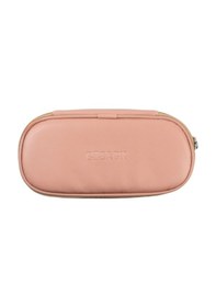 Resim Bback Oval Deri Kalemlik / Kalem Kutusu Pastel Pembe 