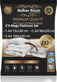 Resim Vakum Hurcu 5’li Mega Platinum Set Vakumlu Hurç Vakumlu Poşet (5) 