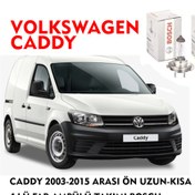 Resim CADDY 2007 MODEL ÖN UZUN-KISA 4 LÜ FAR AMPÜLÜ TAKIMI BOSCH 