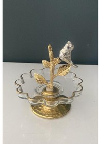 Resim Selim Dekor Kuşlu Papatya Lokumluk 