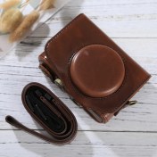 Resim Ykd Store Canon Powershot SX730 Hs Için Tam Vücut Deri Kılıf Çanta Kahve (Yurt Dışından) 