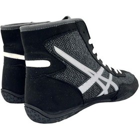 Resim More Sports More Güreş Ayakkabısı Knitting Gri - Siyah 